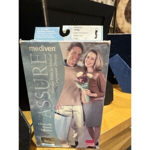 Mediven Assure 16-20 mmHg Beige Pantyhose Closed Toe Compression Stockings‎